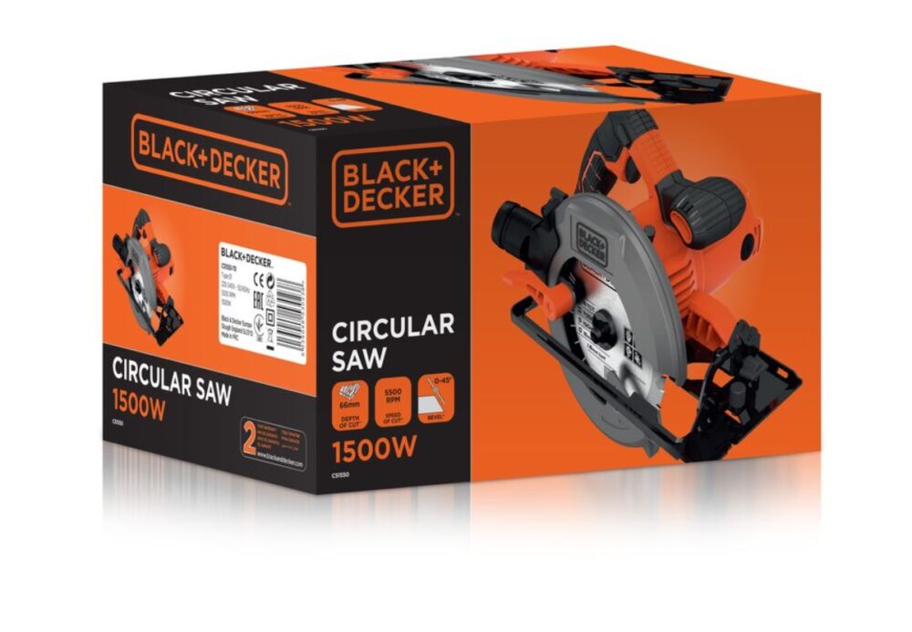 BLACK & DECKER Circular - Кружна пила 1500 W - 190 mm